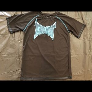 Tap OUt Shirt Black & blue size 14/16 boys